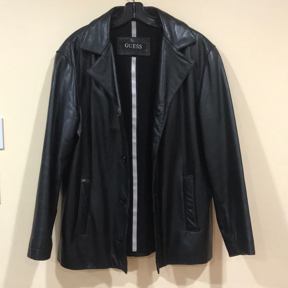 Guess leather jacket. Size L. Pristine condition